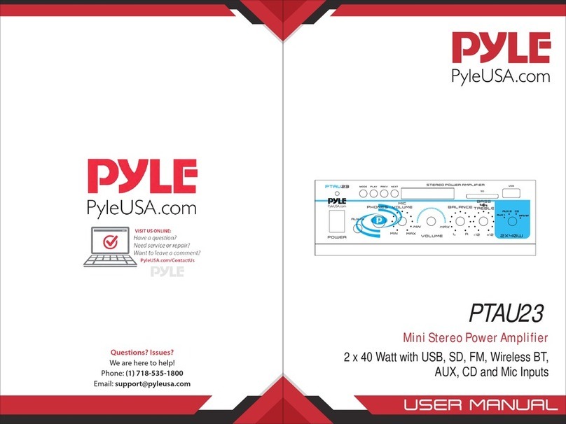 Pyle PTAU23 User manual