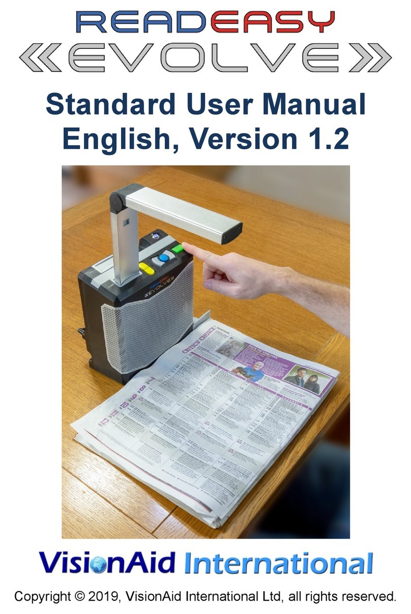VisionAid ReadEasy Evolve User manual