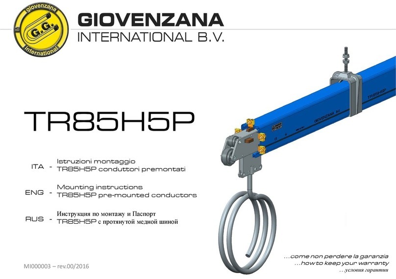Giovenzana TR85H5P Mounting instructions