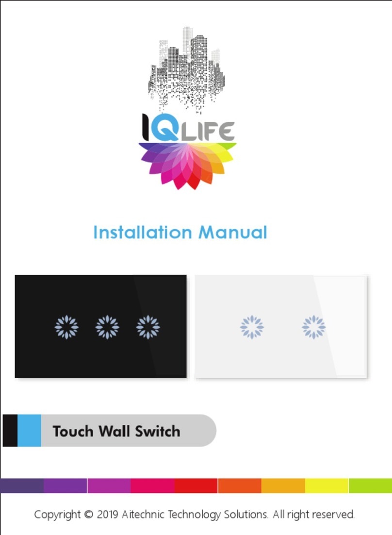 IQlife Touch Wall Switch installation manual