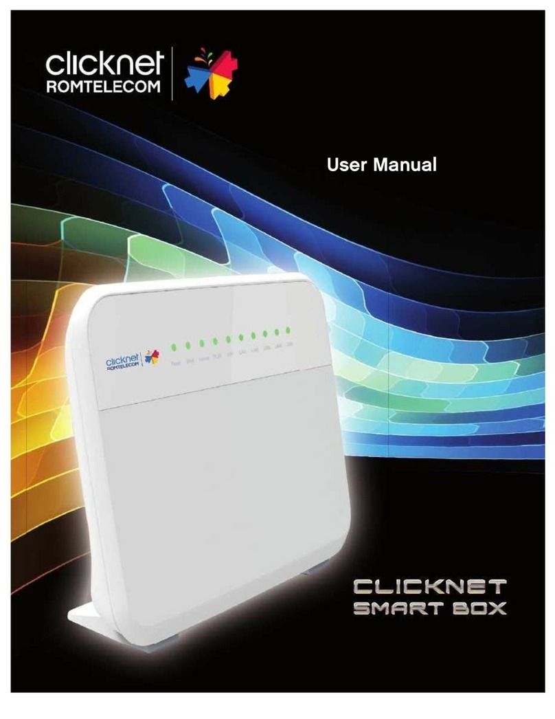 CLICKNET ROMTELECOM CLICKNET SMART BOX user manual