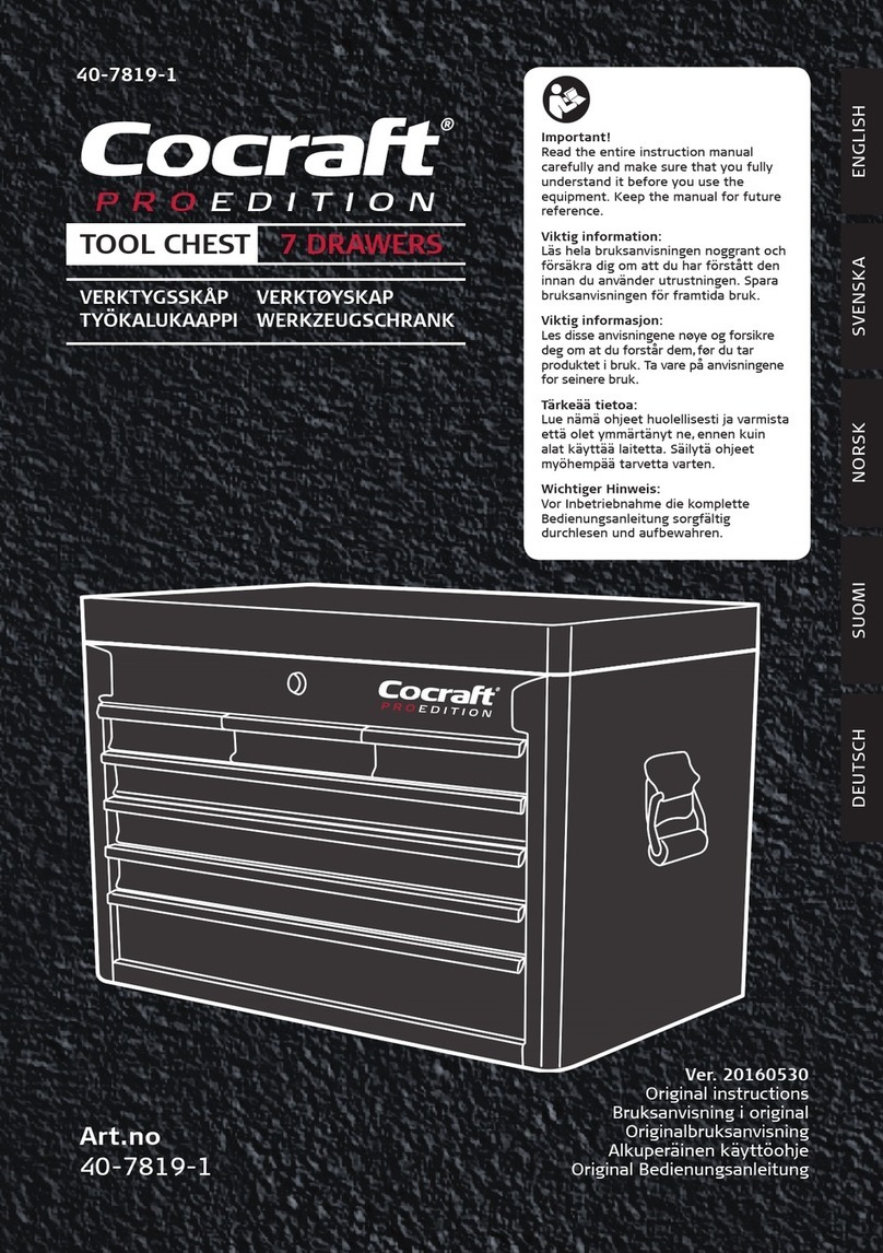 Cocraft 40-7819-1 instruction manual