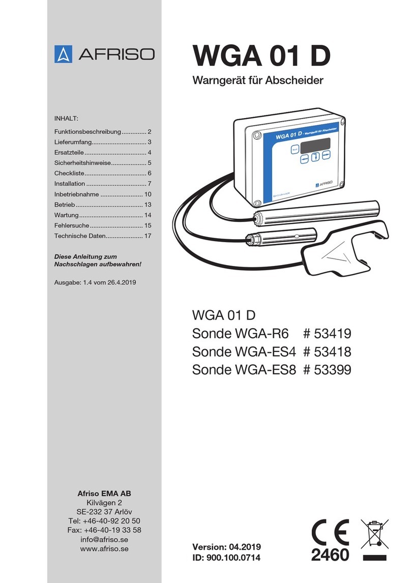AFRISO WGA 01 D user manual