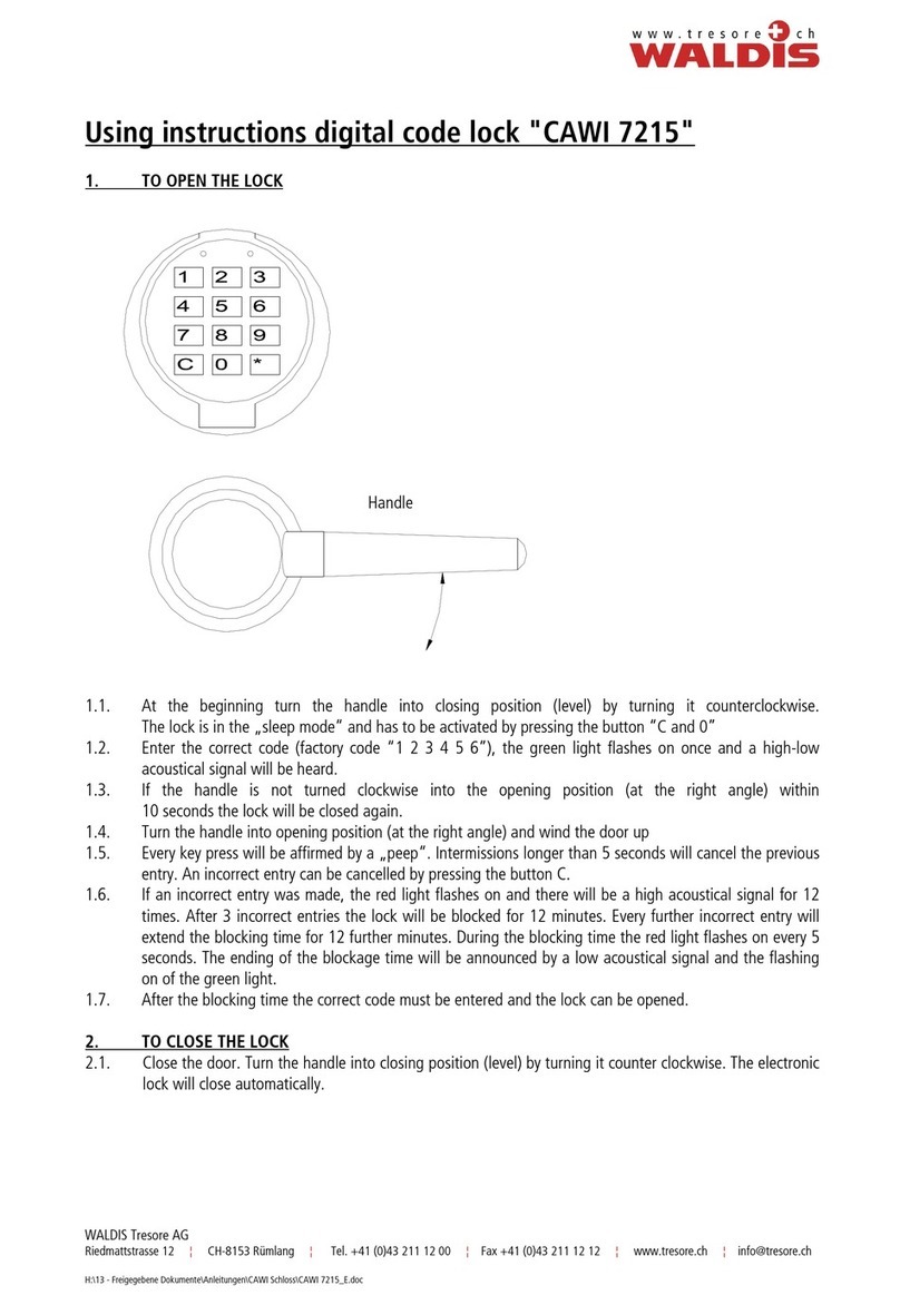 WALDIS CAWI 7215 Manual