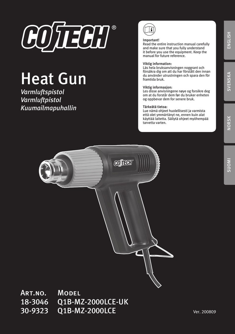 CO/Tech Q1B-MZ-2000LCE-UK User manual