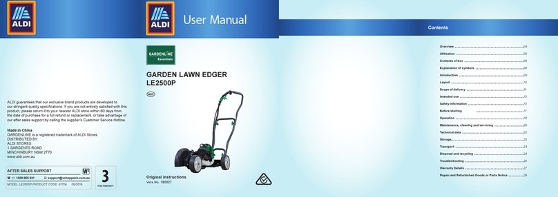ALDI GardenLine Essentials LE2500P User manual
