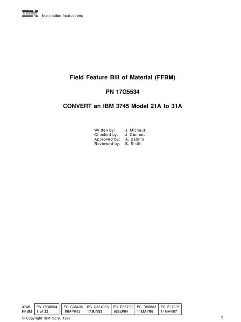 IBM 3745 21A User manual