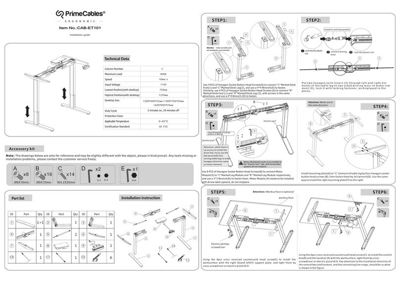 PrimeCables CAB-ET101 installation guide