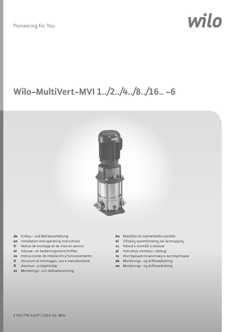 Wilo MultiVert-MVI 1 6 Series User manual