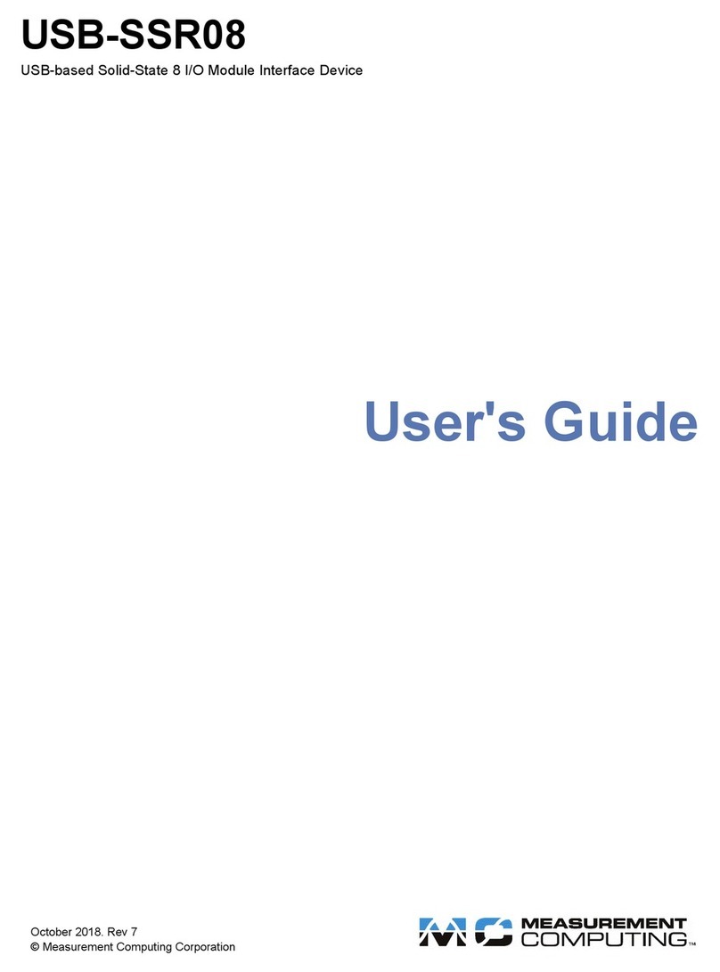 Measurement Computing USB-SSR08 User manual
