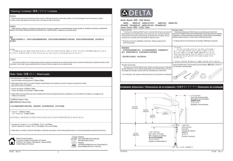Delta 44025 User manual