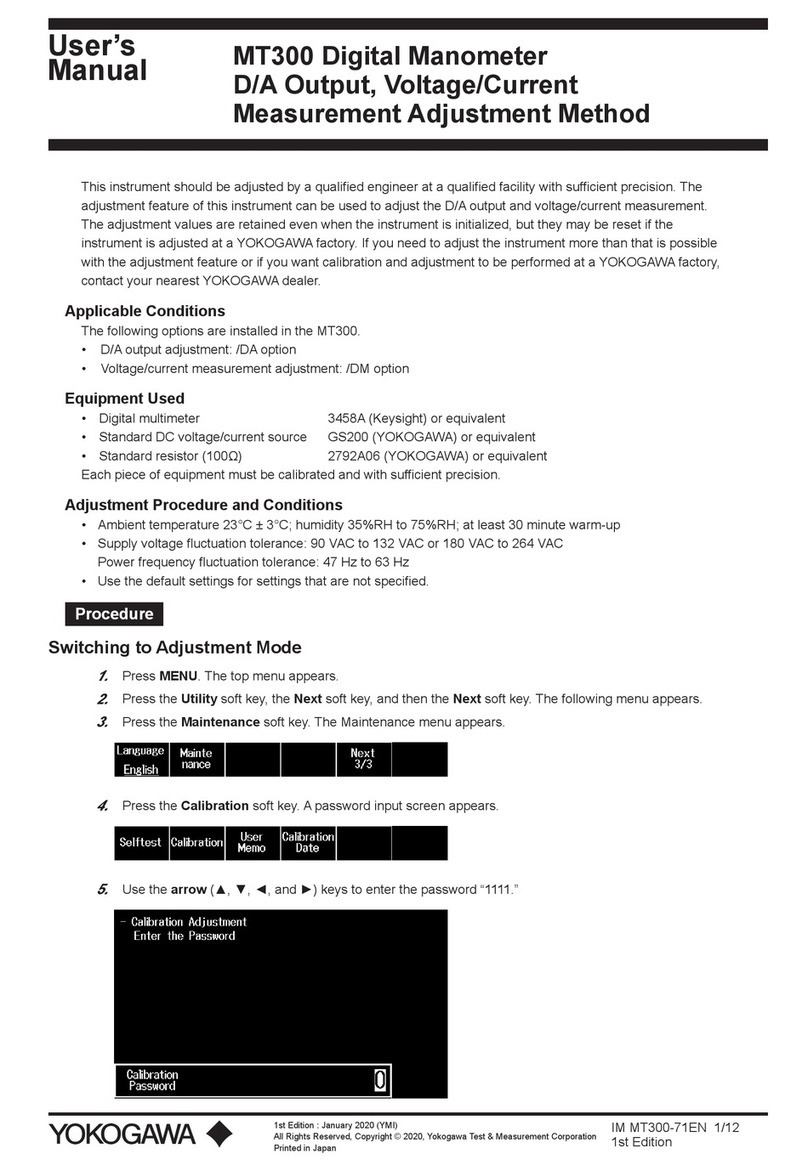 YOKOGAWA MT300 Guide