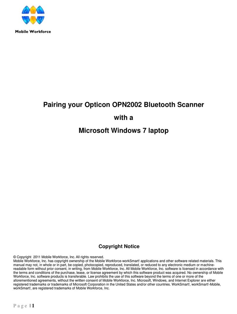 Opticon OPN2002 quick start guide