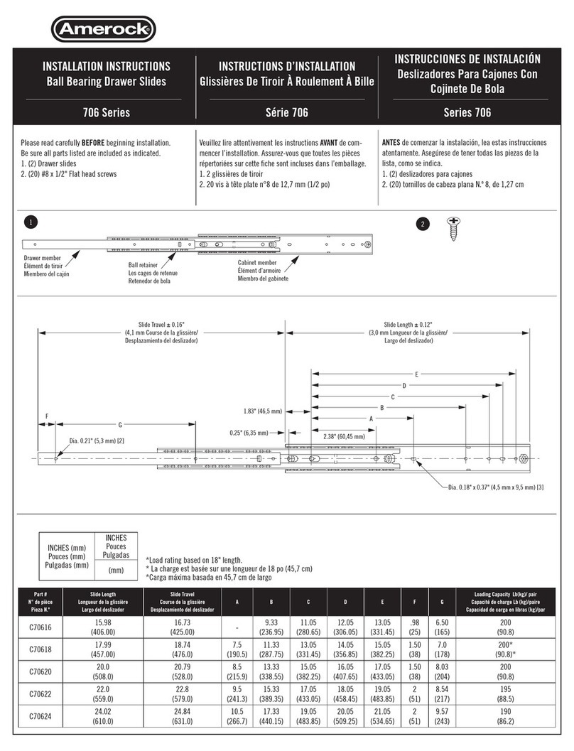 Amerock 706 Series installation instructions