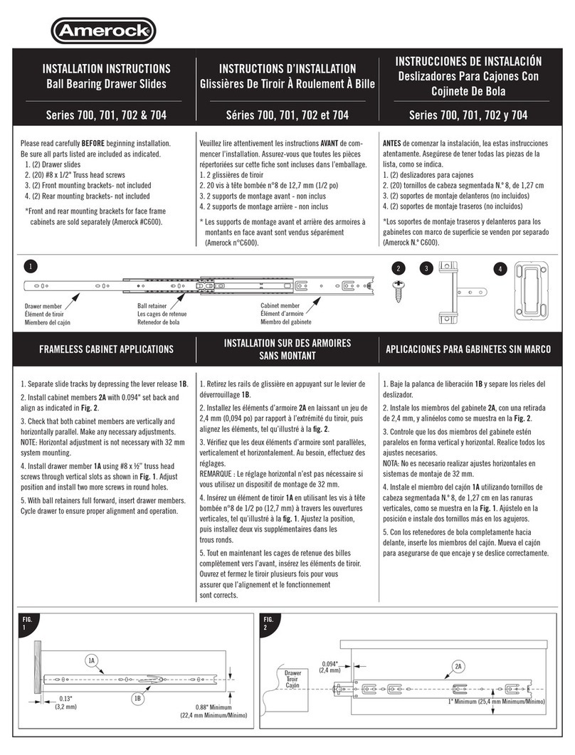 Amerock 700 Series User manual