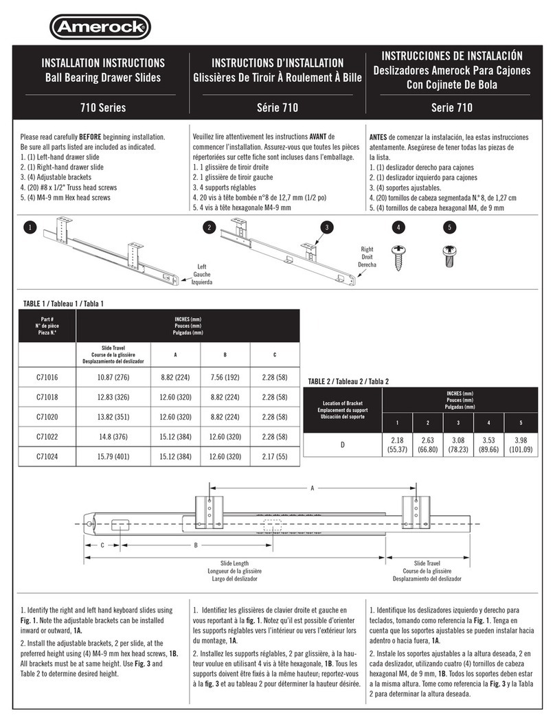 Amerock 710 Series installation instructions