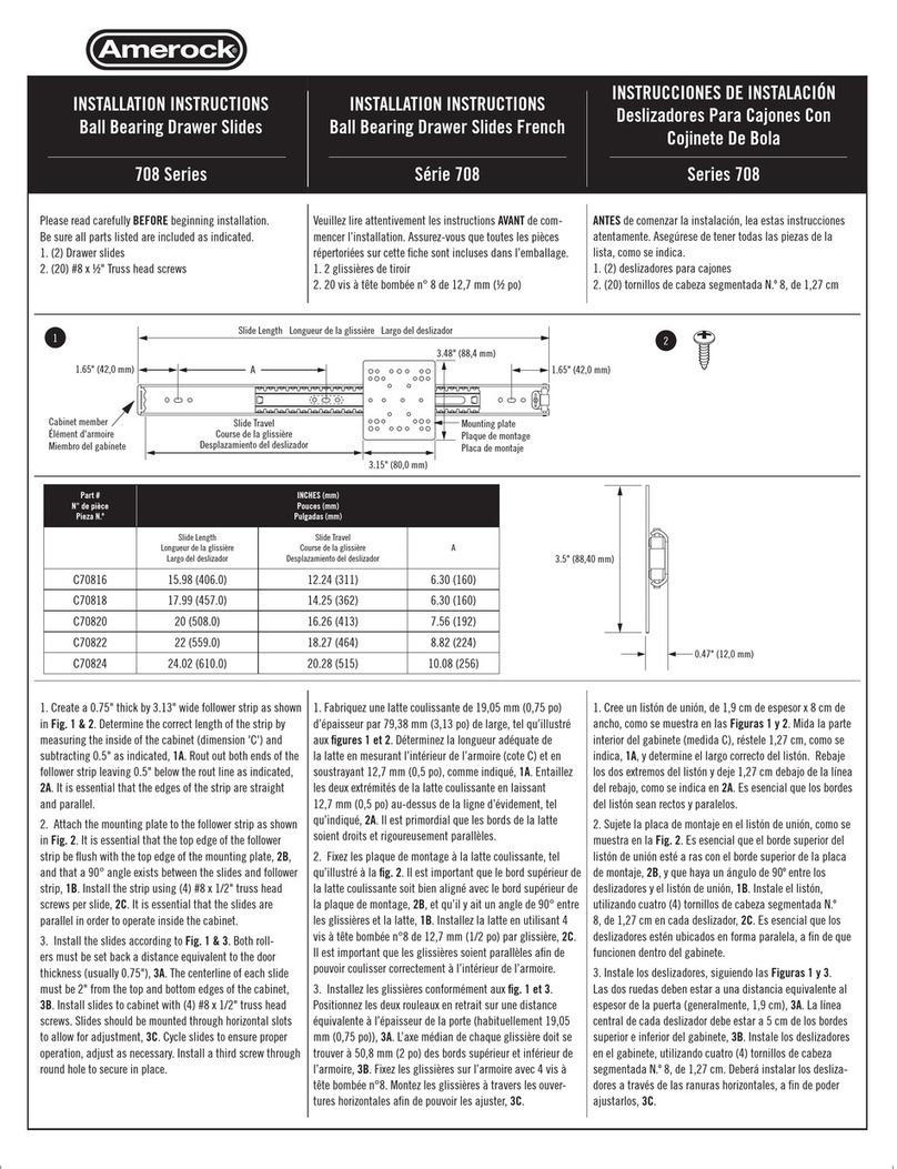 Amerock 708 Series User manual