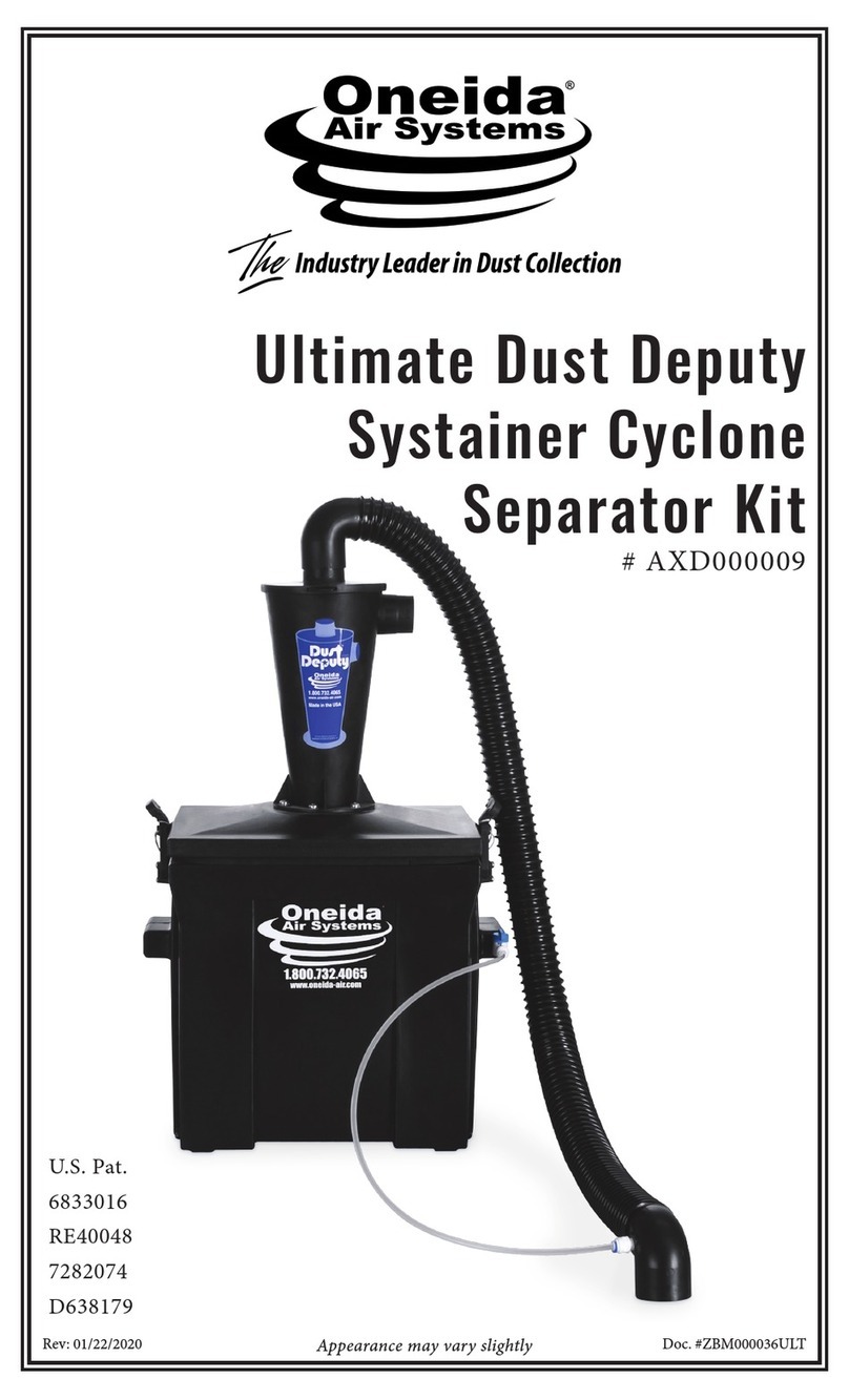 Oneida Air Systems Ultimate Dust Deputy manual