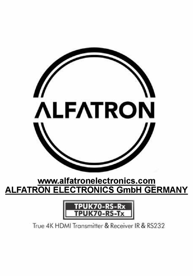 ALFAtron TPUK70-RS T User manual