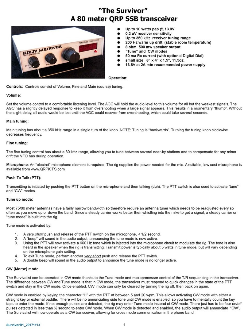 QRPKits KD1JV manual