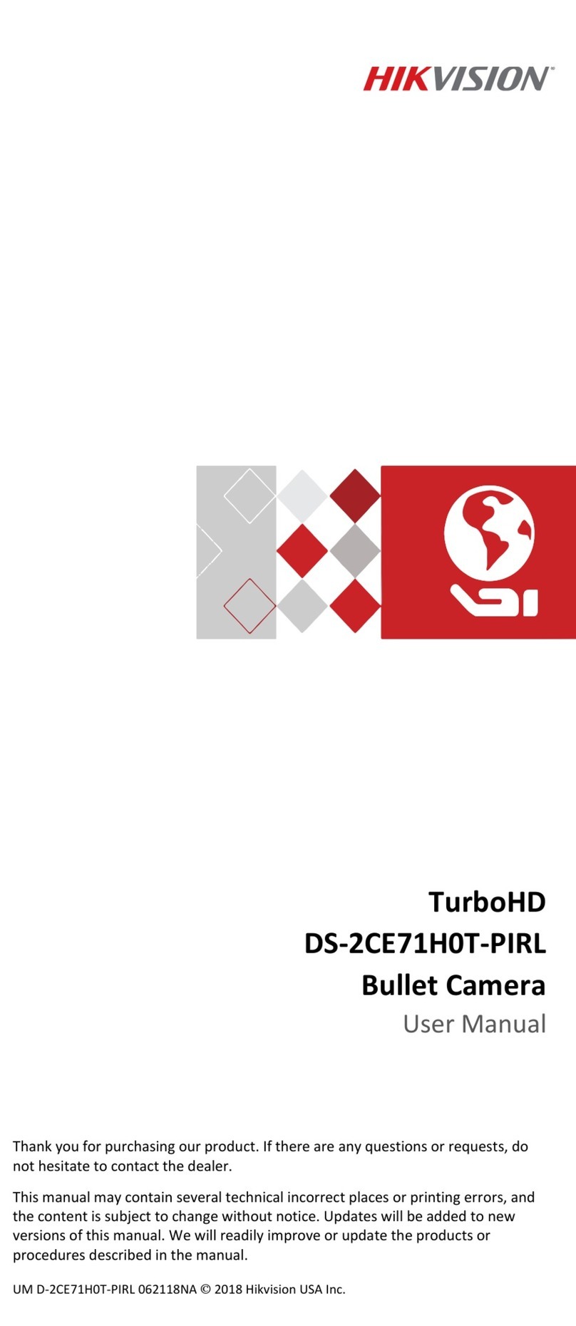 HIK VISION DS-2CE71H0T-PIRL User manual