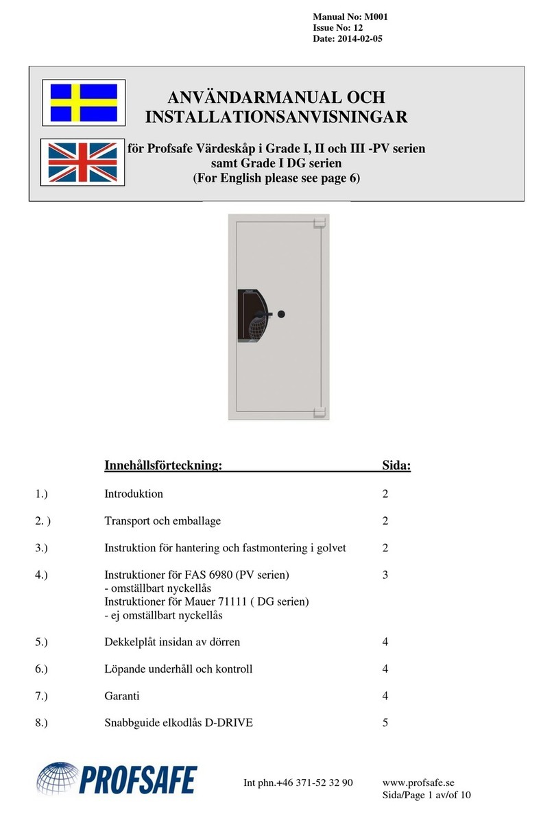 PROFSAFE DG Series manual
