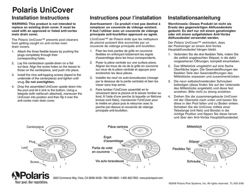 Polaris UniCover installation instructions