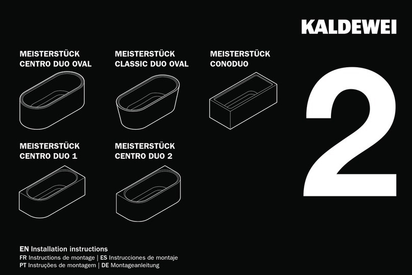 Kaldewei CENTRO DUO OVAL 1127 installation instructions Kaldewei CENTRO DUO OVAL 1127 installation instructions