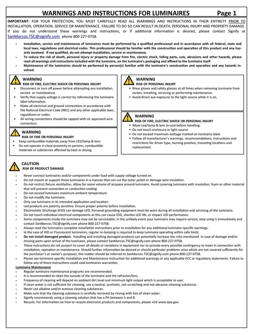 SIGNIFY GARDCO PowerForm installation instructions