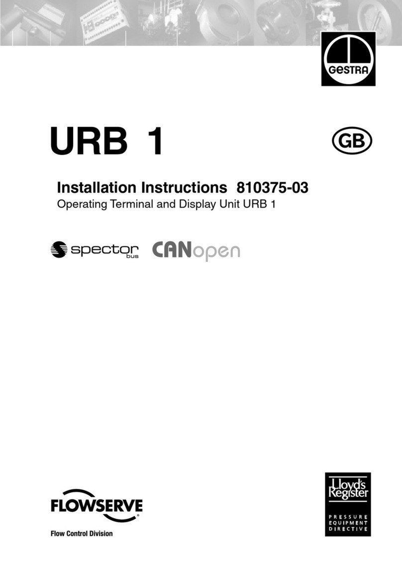 GESTRA URB 1 User manual