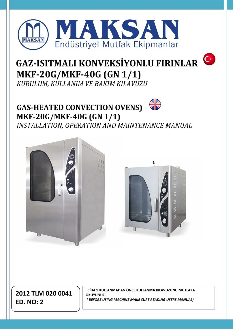 Maksan MKF-20G Installation, operation and maintenance manual