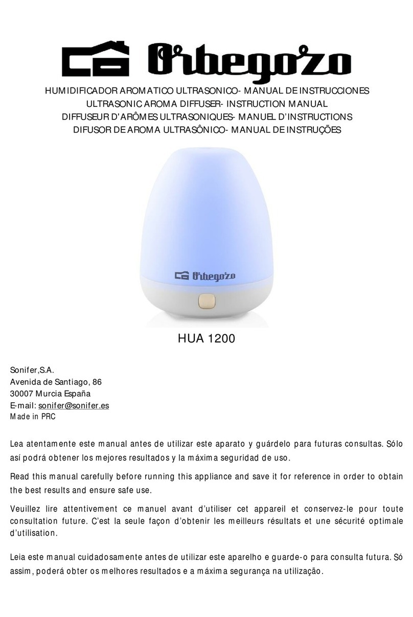 Orbegozo HUA 1200 instruction manual