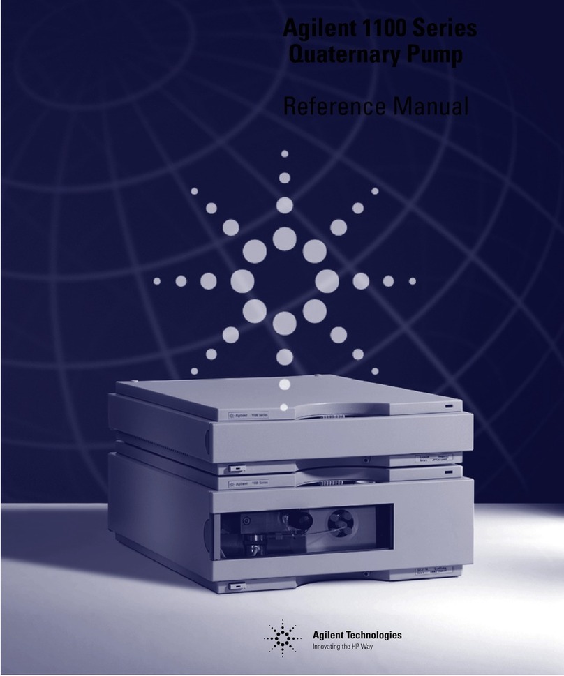 Agilent Technologies 1100 Series Reference manual