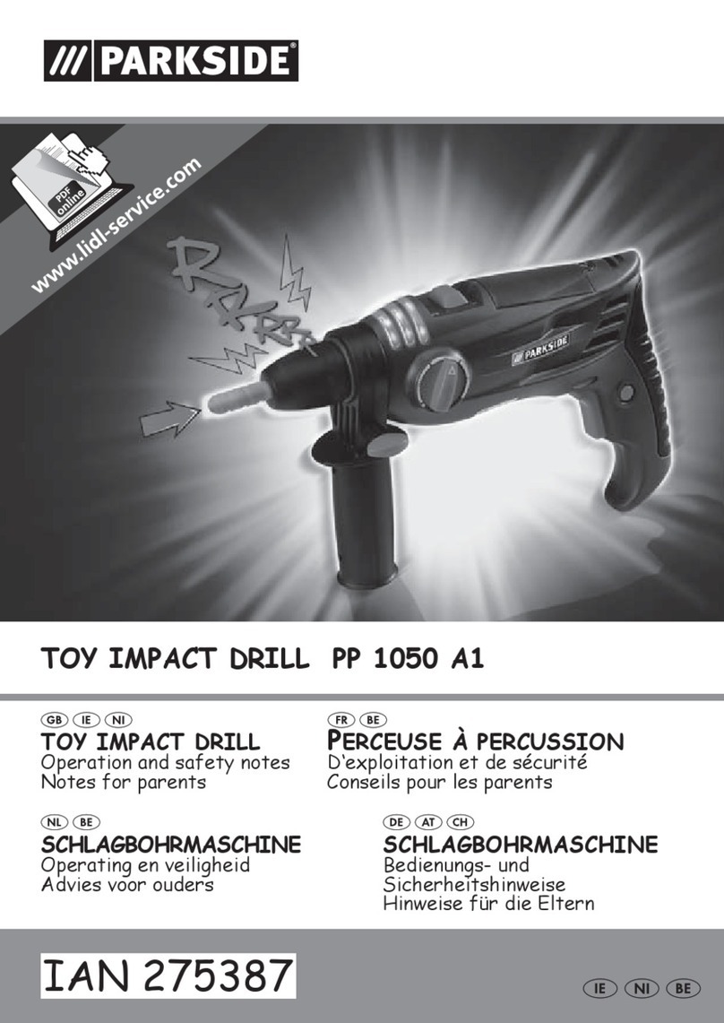 Parkside PP 1050 A1 Operation and safety notes