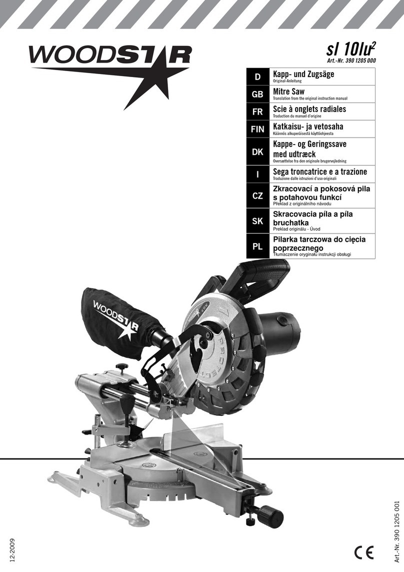 Woodstar sl 10lu2 Translation from the original instruction manual