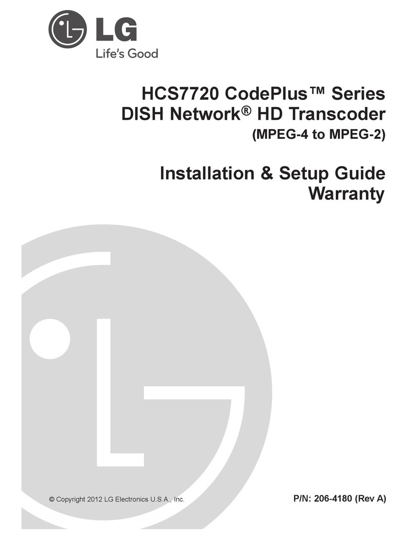 LG CodePlus HCS7720 Series Installation & Setup Guide Warranty