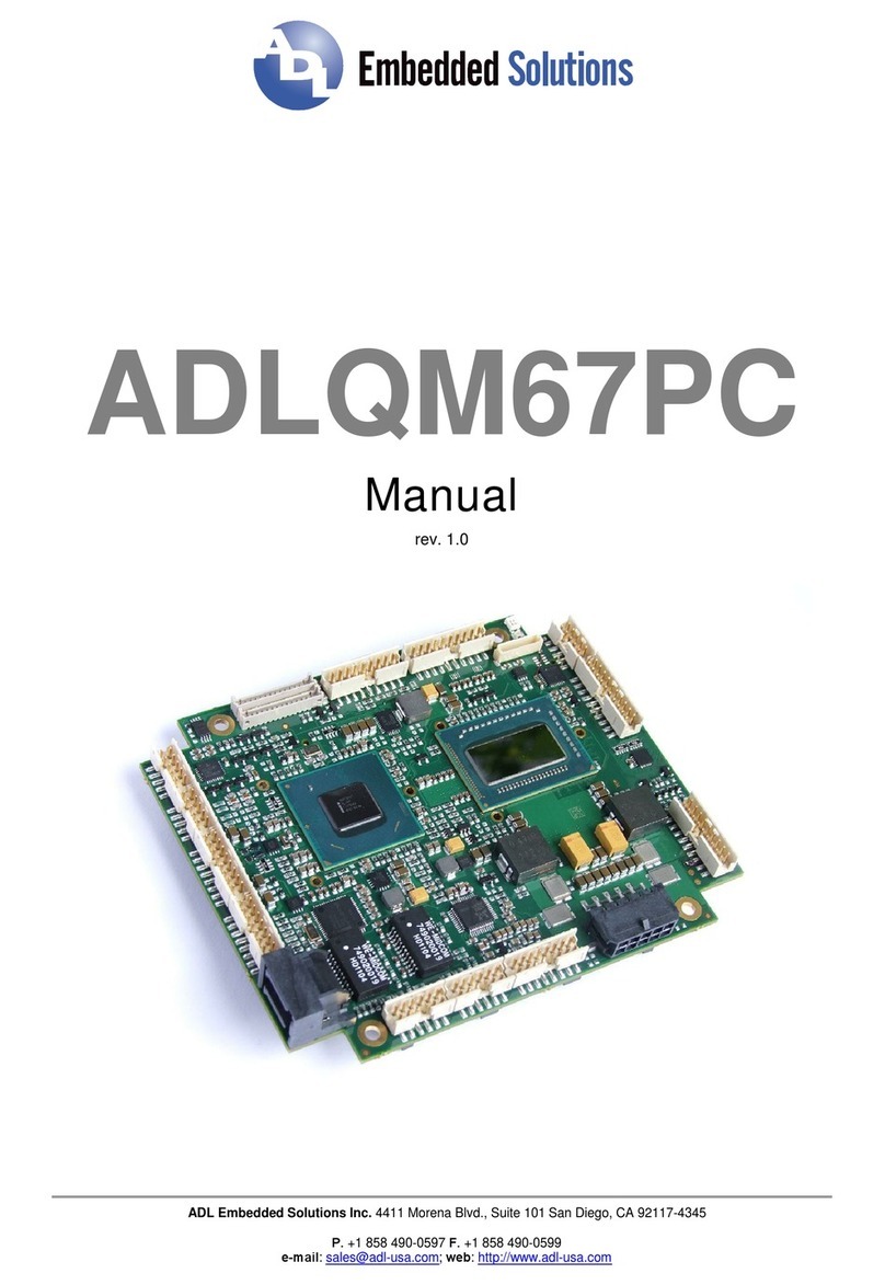 ADL Embedded Solutions ADLQM67PC manual