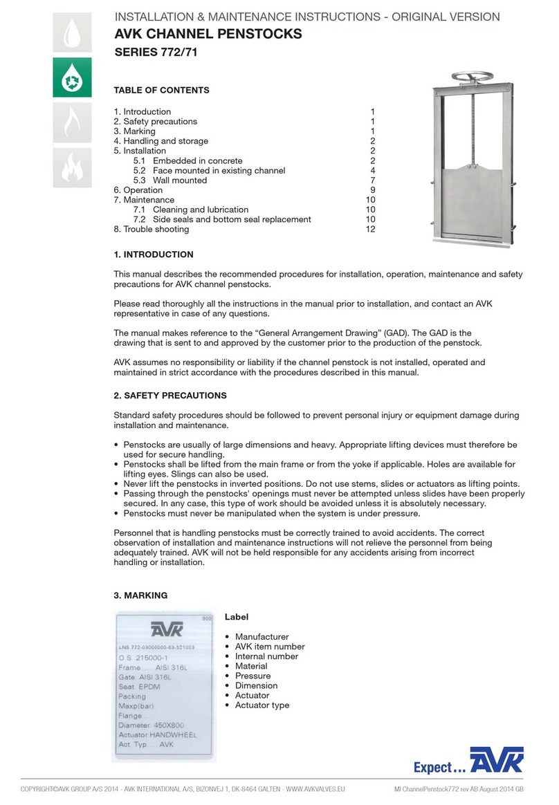 AVK 772 Series Installation & maintenance instructions