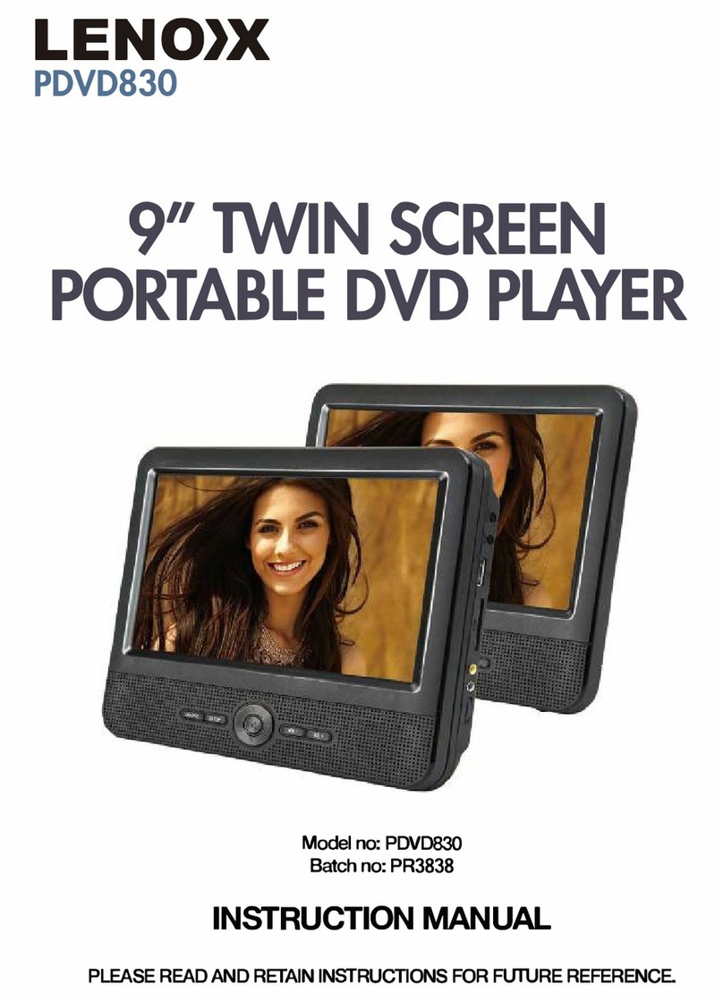 Lenox PDVD830 instruction manual