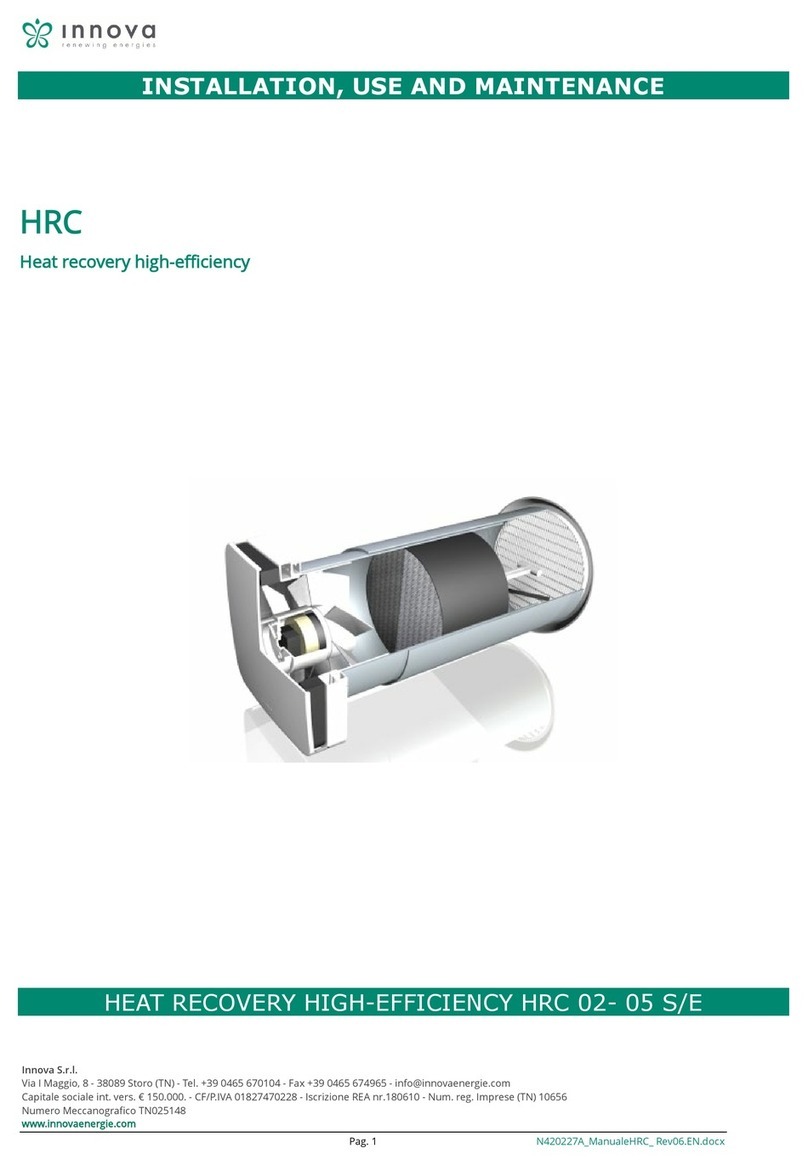 Innova HRC Series Installation, use and maintenance
