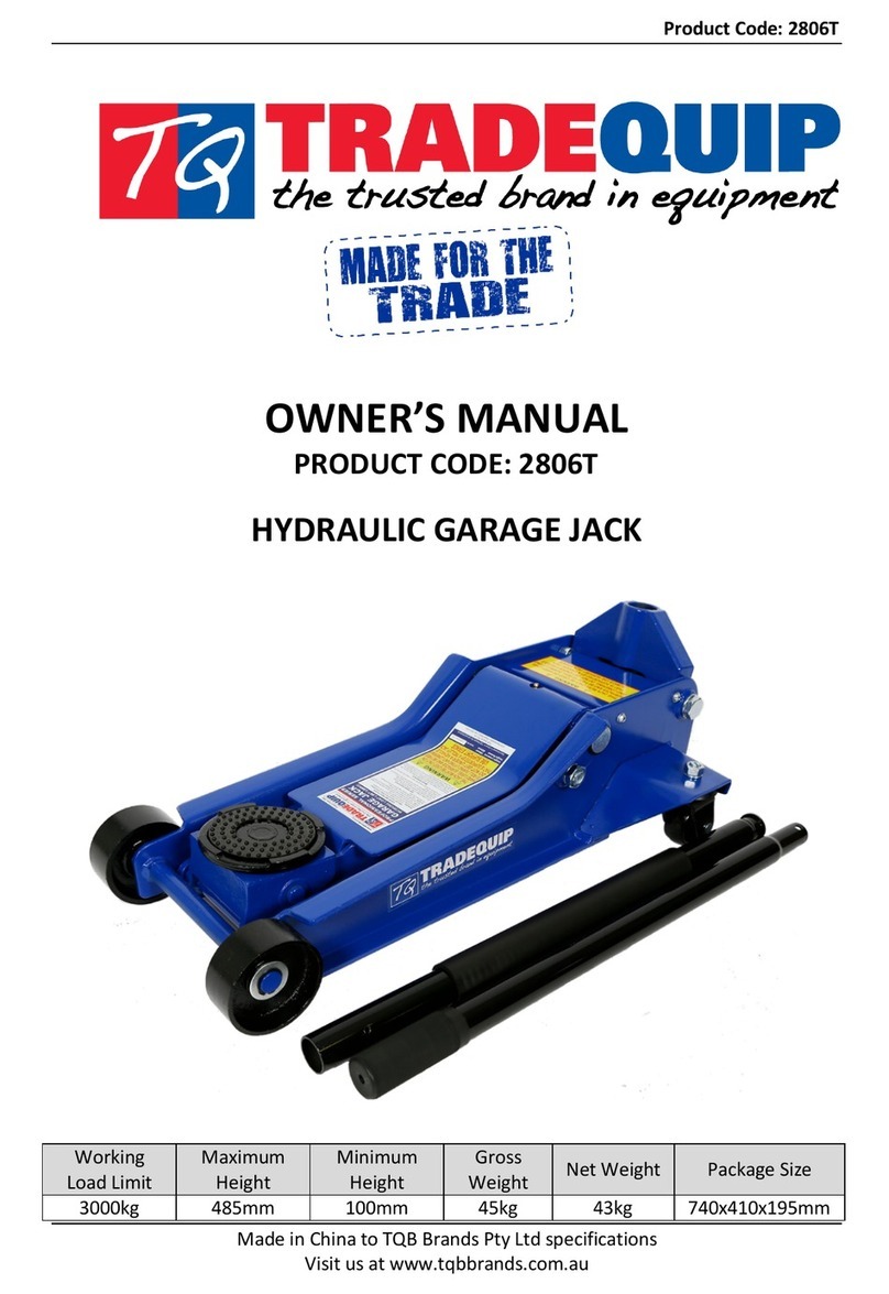 TradeQuip 2806T User manual