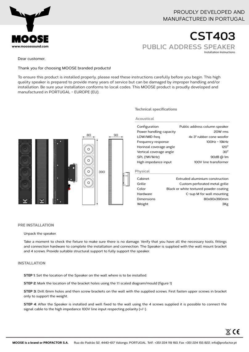 MOOSE CST403 installation instructions