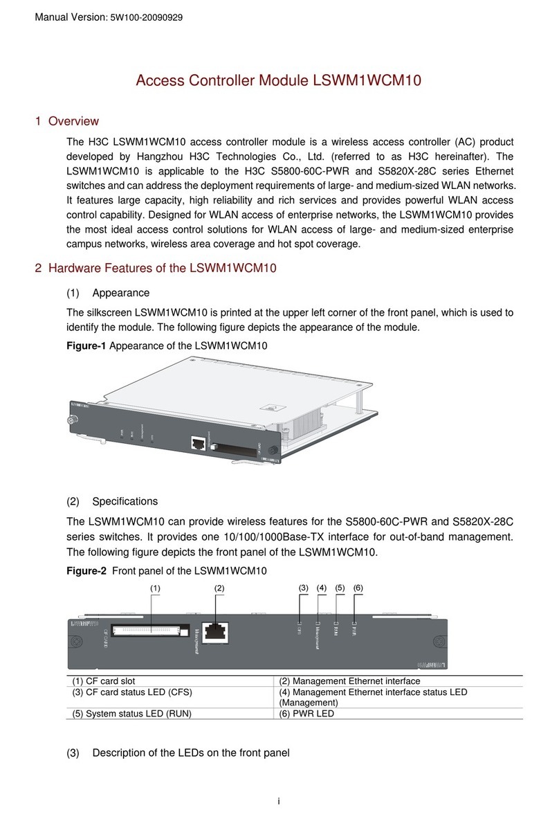 H3C LSWM1WCM10 User manual