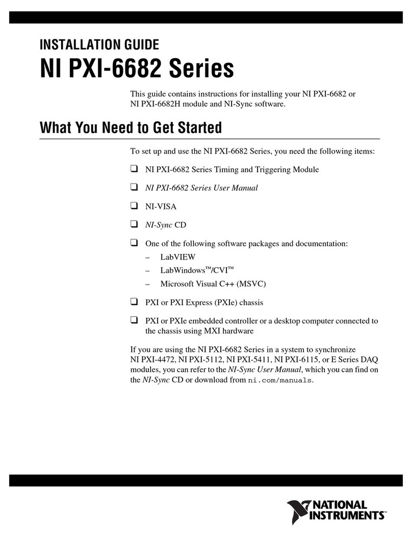 National Instruments NI PXI-6682 User manual National Instruments NI PXI-6682 User manual