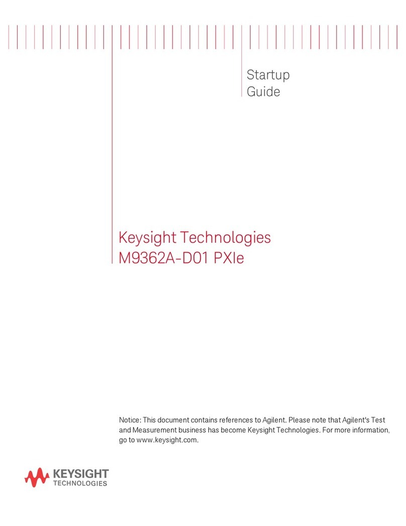 Keysight Technologies M9362A-D01 PXIe User guide
