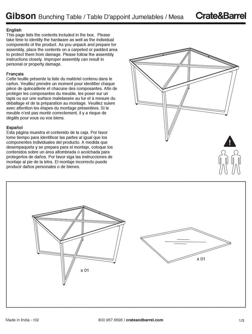 Crate&Barrel Gibson User manual