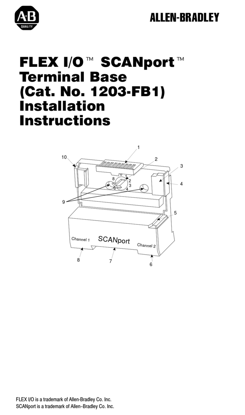Allen-Bradley FLEX I/O SCANport 1203-FB installation instructions