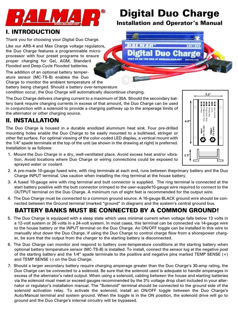 Balmar Digital Duo Charge Administrator Guide