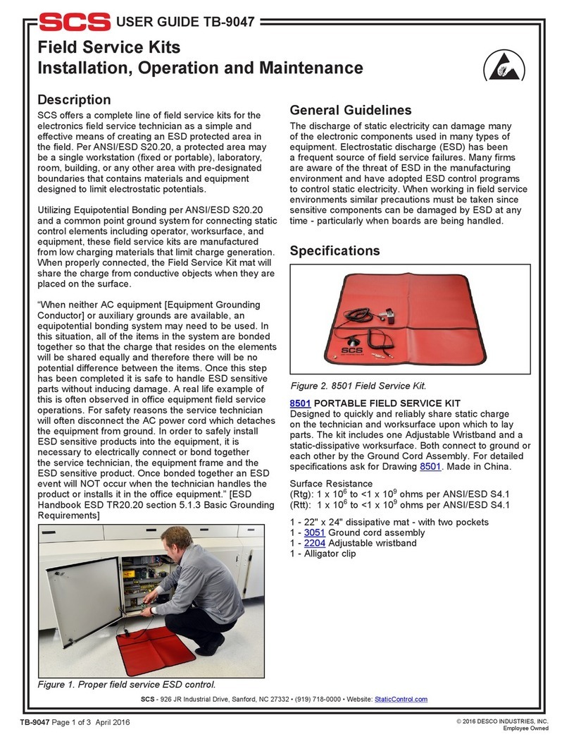 SCS 8501 Installation, operation and maintenance