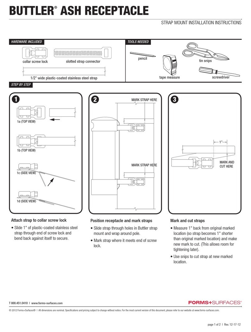 Forms + Surfaces BUTTLER User manual